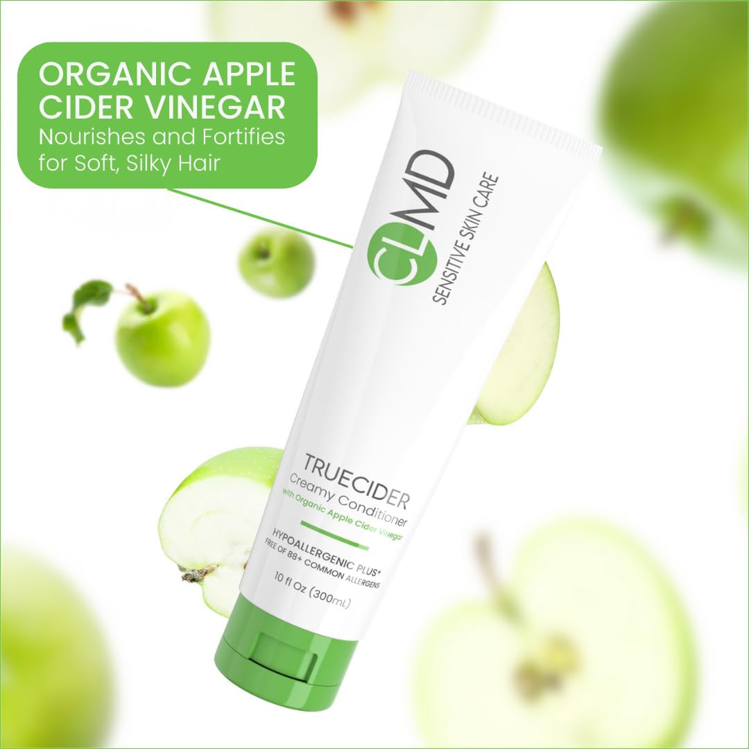 CLMD TrueCider Creamy Conditioner – 300ml | Hydrating, Scalp-Soothing, Hypoallergenic Care for All Hair Types