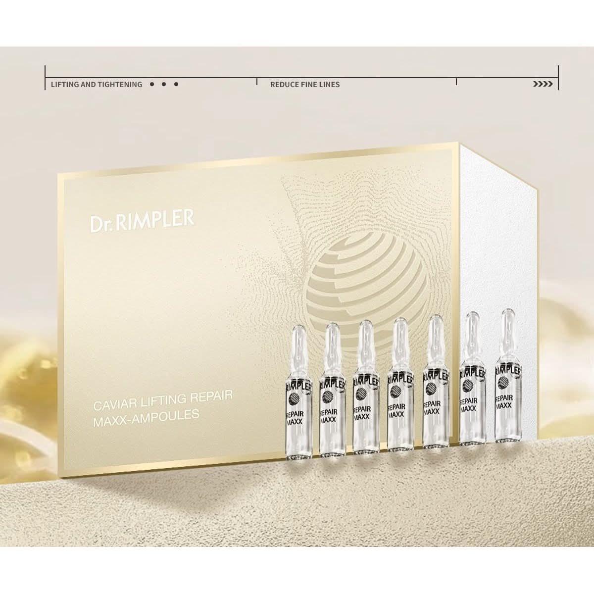 DR. RIMPLER Caviar Lifting Repair Maxx-Ampoules - 2ml x 15 Viales | Tratamiento Reafirmante y Antiarrugas