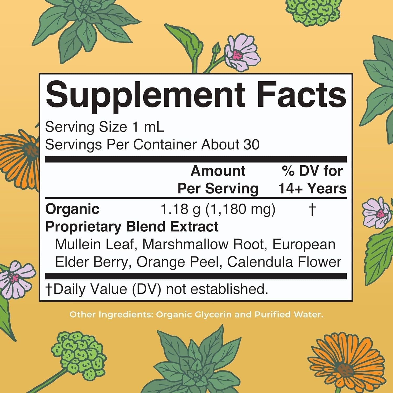 MaryRuth Organics Respiratory Health Liquid Extract – 30ml | Herbal Lung & Immune Support