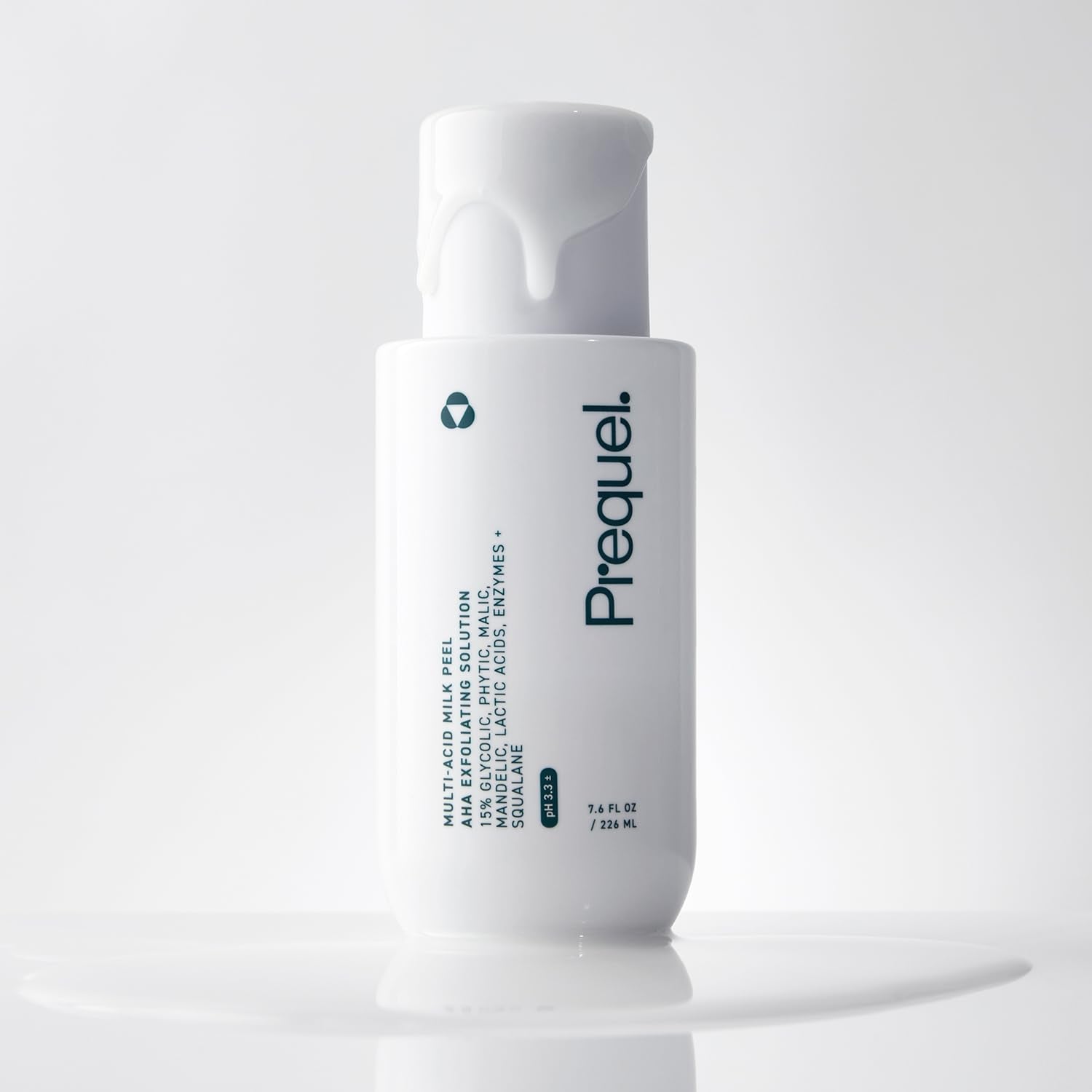 Skin Multi-Acid Milk Peel, Professional Exfoliating Solution. 15% Glycolic Acid Face Peel with Lactic Acid and Enzymes. Hydrating Chemical Exfoliant. Clinical Strength Formula, 7.6Oz Bottle.