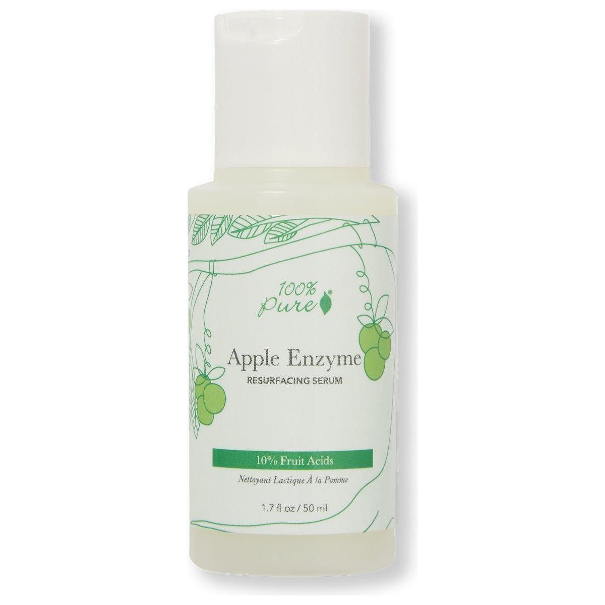 100% PURE 10% Fruit Acids Apple Enzyme Resurfacing Serum - 50ml - Glam Global UK100% PURE