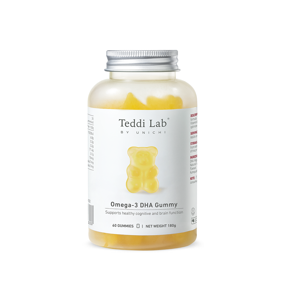 TEDDI LAB by UNICHI Omega-3 Algae DHA Gummy – 60 Gummies