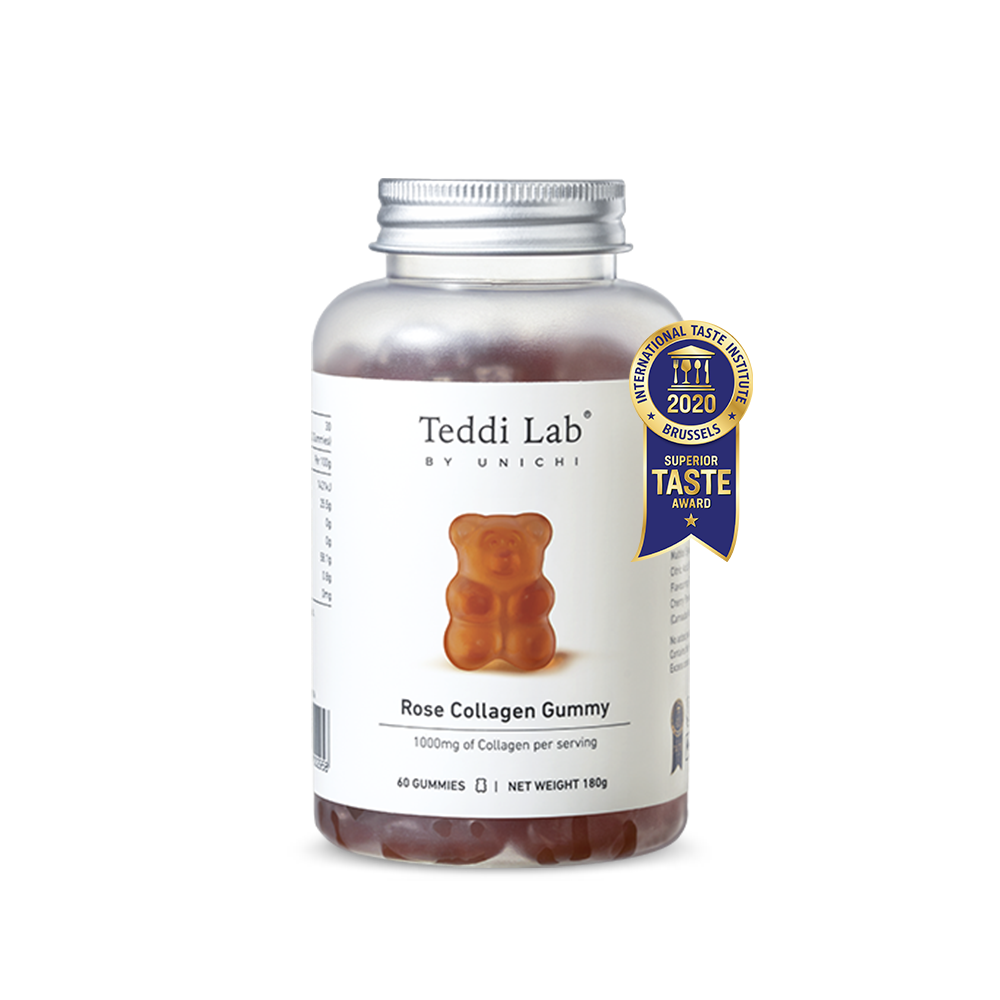 TEDDI LAB by UNICHI Rose Collagen Gummy – 60 Gummies