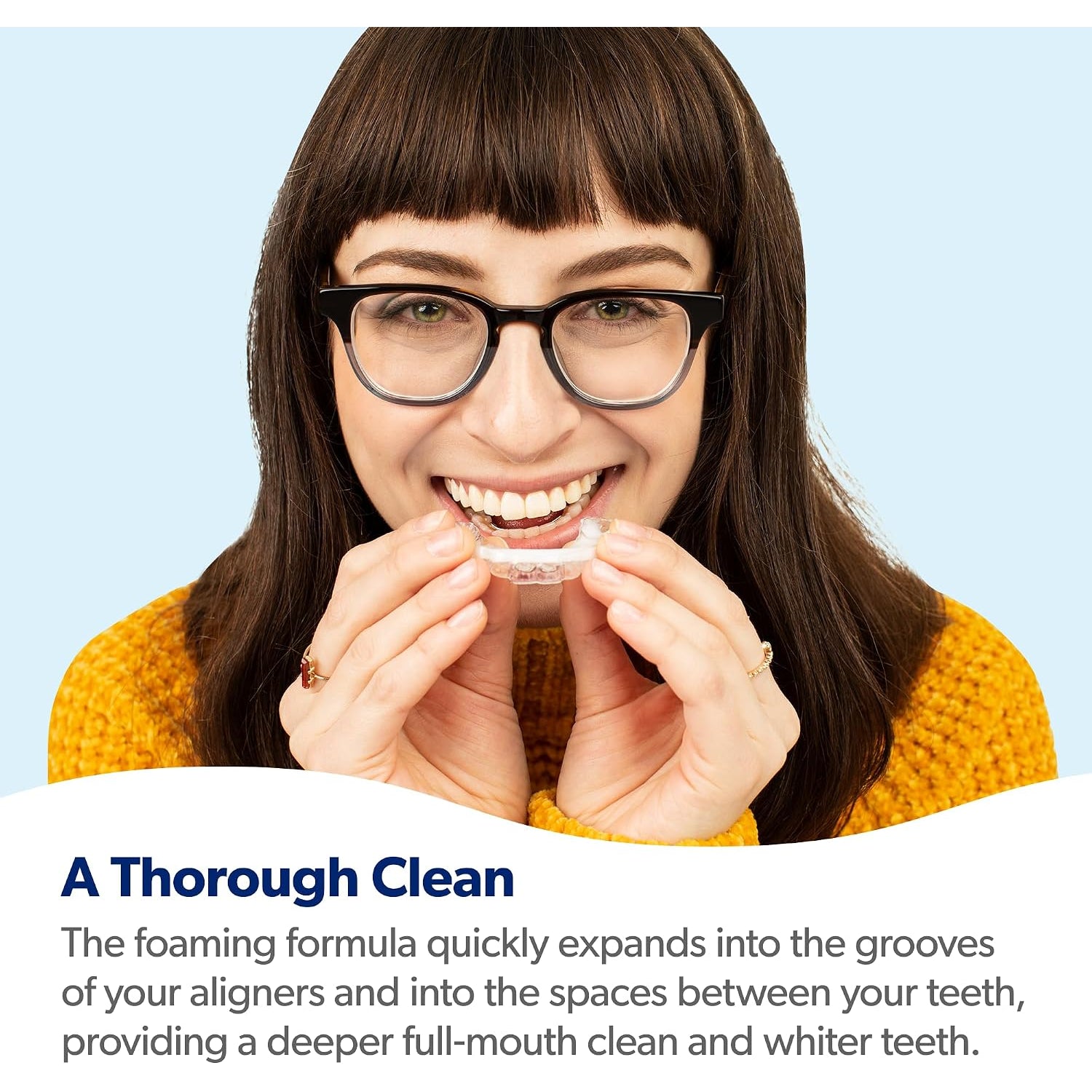 Eversmile Alignerfresh Extra Whitening Foam – Cleaner Compatible W/Invisalign and All Clear Aligners and Retainers – Eliminates Bacteria, Whitens Teeth, Fights Bad Breath – 50Ml (1 Pack)