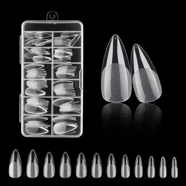 120Pcs Fake Nails American Capsule Gel X Coffin - Glam Global UKGlam Global UK