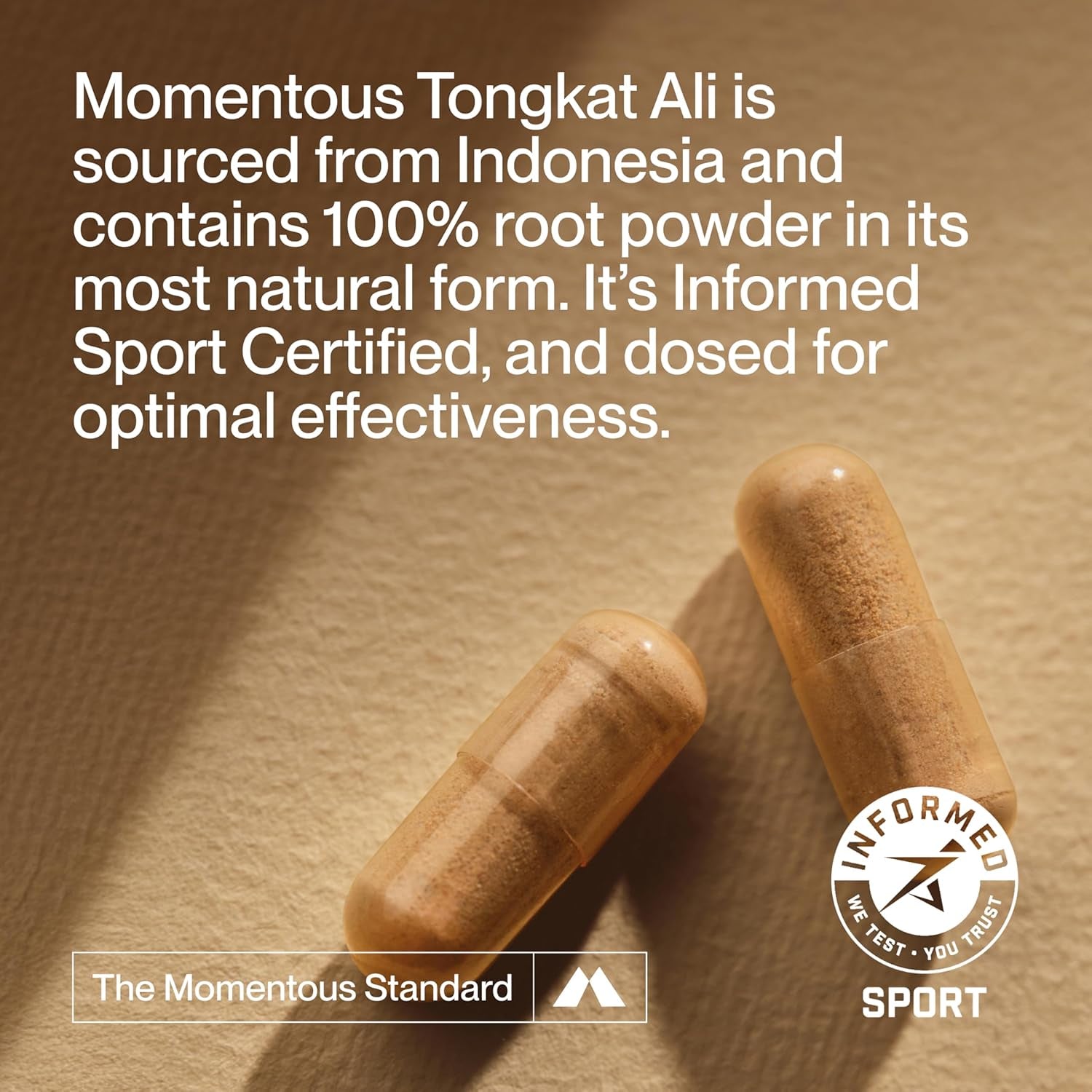 Momentous Tongkat Ali Longjack Root Extract – Hormone Balance, Performance & Mood Support | 400mg | Informed Sport Certified | Natural Wellness | 30 Servings