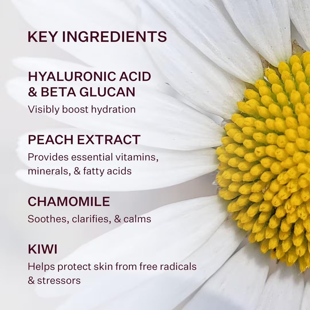 Peach & Lily - Glass Skin Water-Gel Moisturizer (1.69 Ounces) - Hyaluronic Acid - Face Moisturizer - Lightweight & Oil Free - Chamomile, Kiwi, & Peach - Self Care - Vegan, Cruelty Free - Korean Beauty