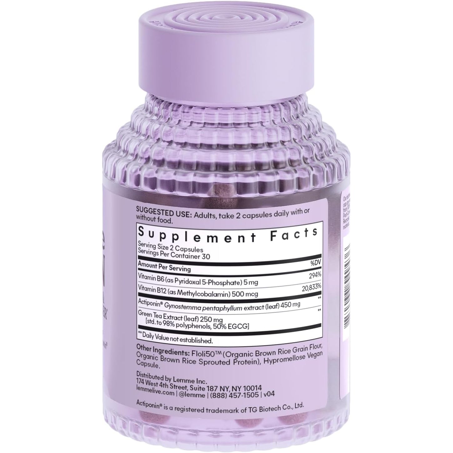 Burn - Metabolism, Belly Fat Burning + AMPK Activating Supplement for Men & Women W/Clinically Studied Actiponin Gynostemma, Green Tea Extract, Vitamins B6 & B12 - Gluten Free, 60 Count