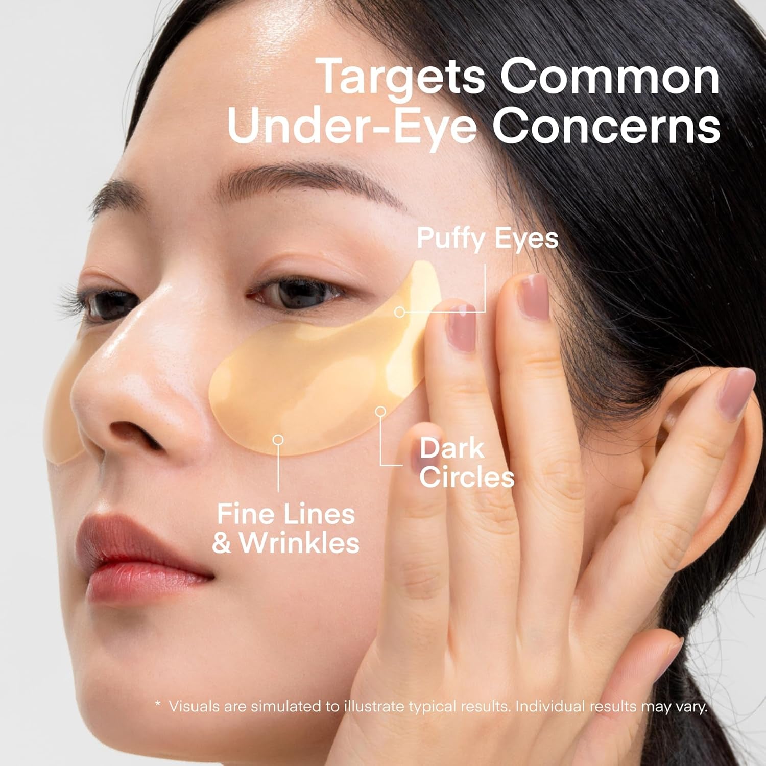 TEREZ & HONOR 24K Gold Retinol Eye Patches – Collagen Peptides for Wrinkles, Dark Circles & Firming | Korean Skincare | 60 Pairs