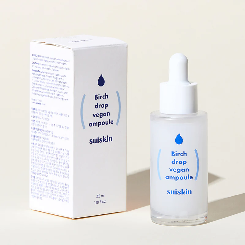 Suiskin Birch Drop Ampolla Vegana 35ml – Nutrición Calmante de Savia de Abedul