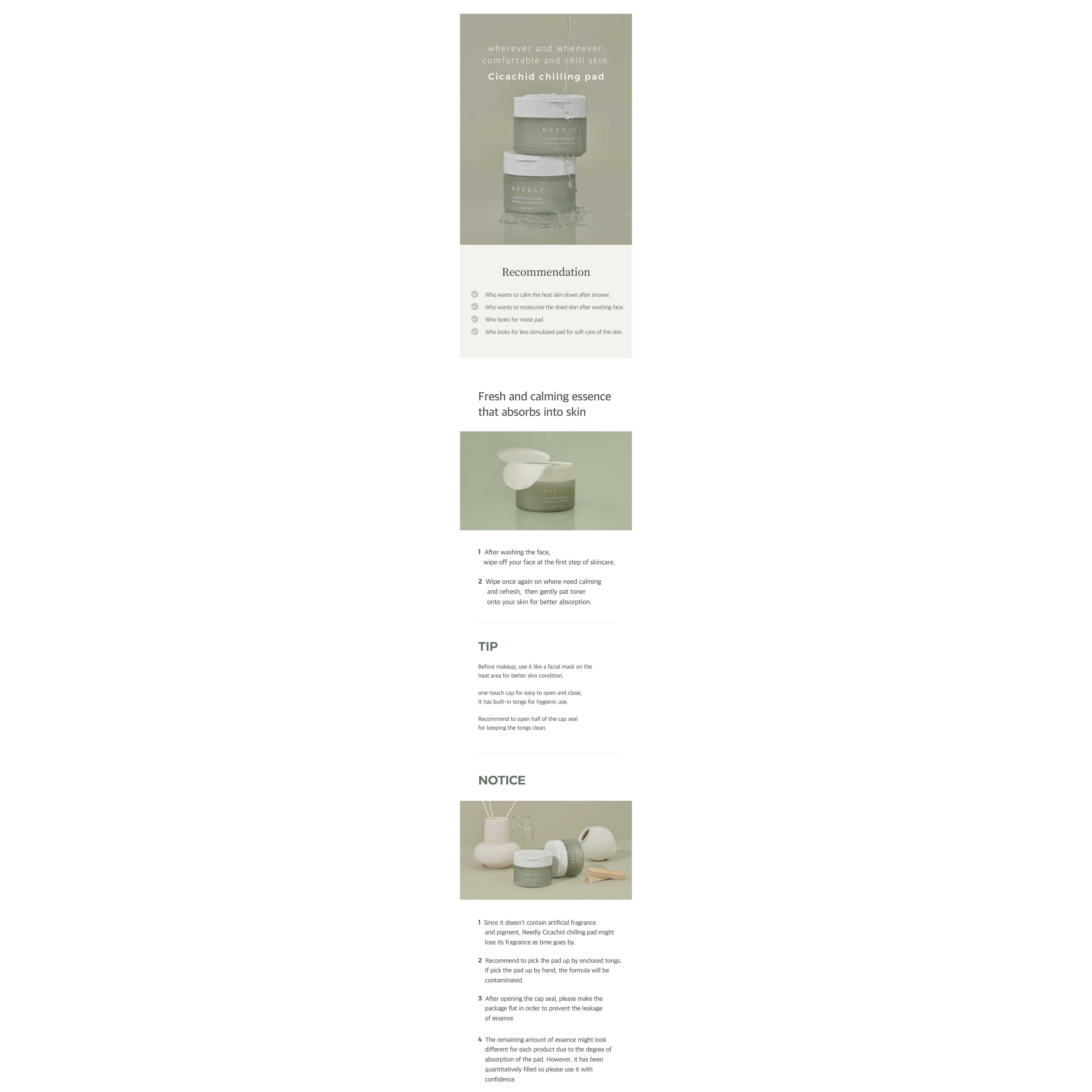 Needly Cicachid Chilling Pad (70 Sheets)
