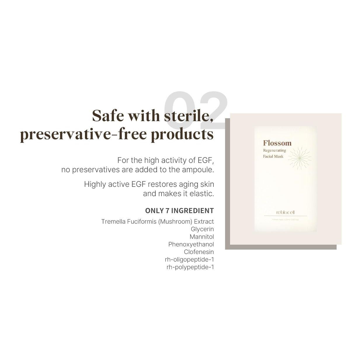 Reblocell Flossom Regenerating Facial Mask 1 Sheet-Regeneration