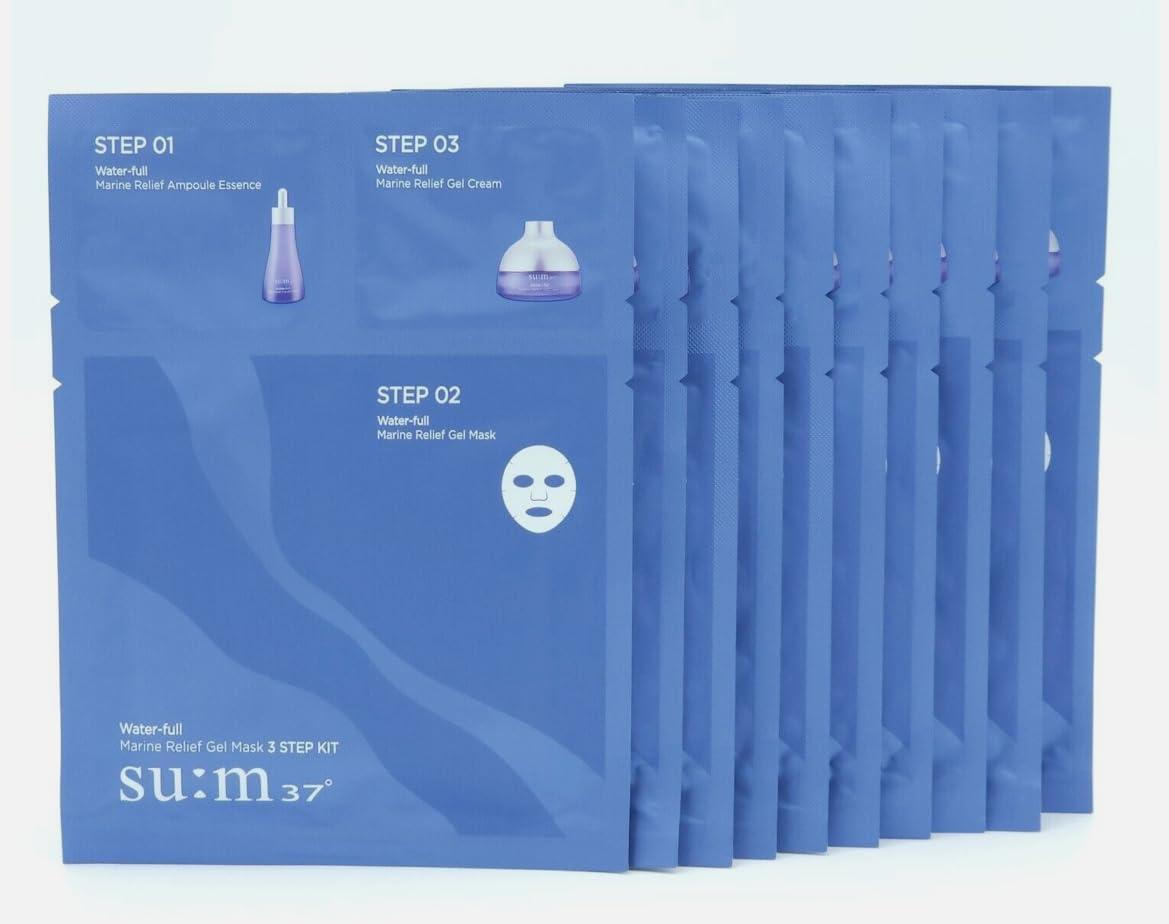 su:m37 Water-full Timeless Water Gel Mask 3-Step 10pcs