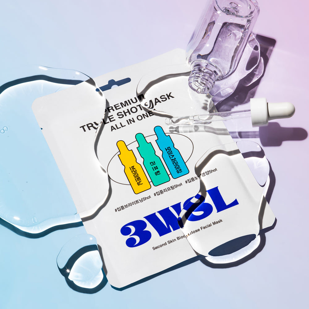 3W8L Mascarilla Triple Concentrado Premium 25ml – Iluminación e Hidratación