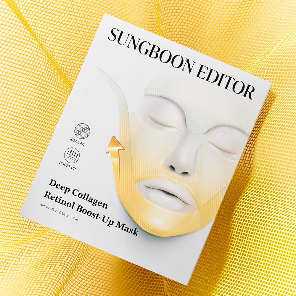 SUNGBOON EDITOR Deep Collagen Retinol Tension Boost Up Mask Set – 4 Masks