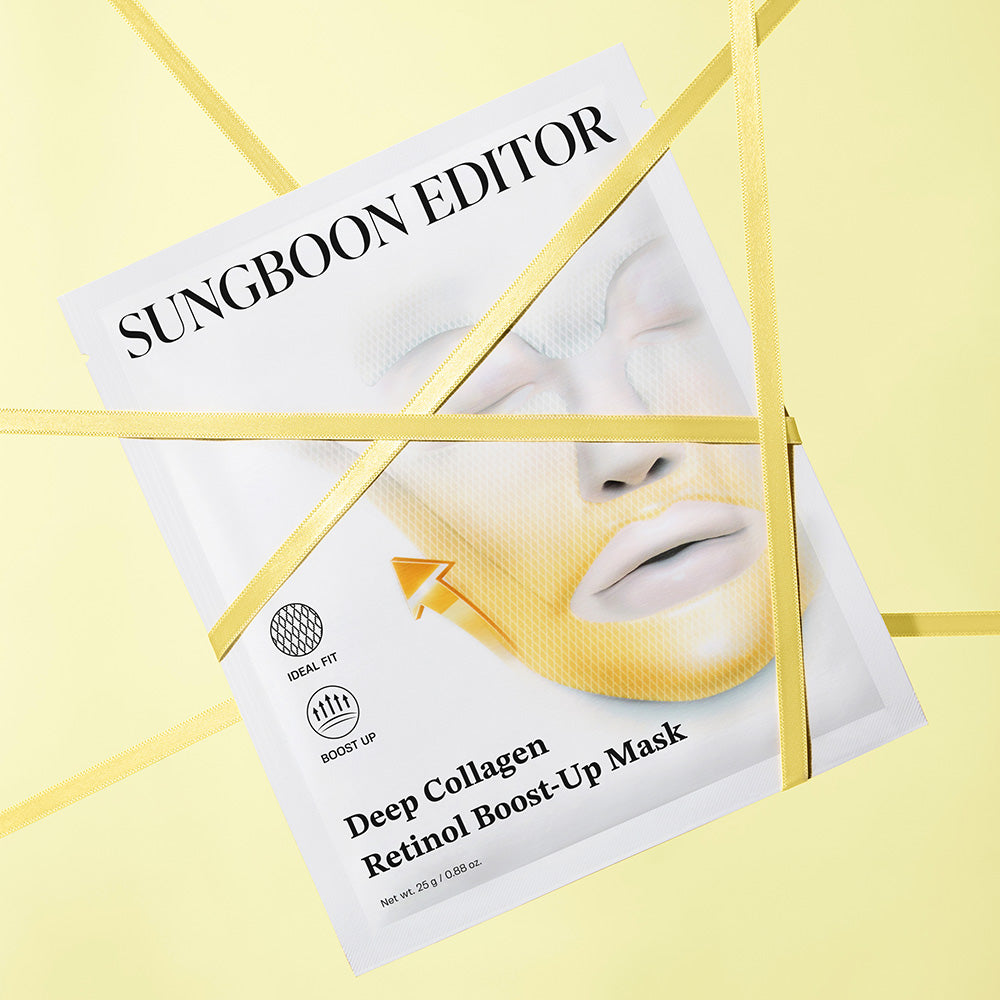 SUNGBOON EDITOR Deep Collagen Retinol Tension Boost Up Mask Set – 4 Masks