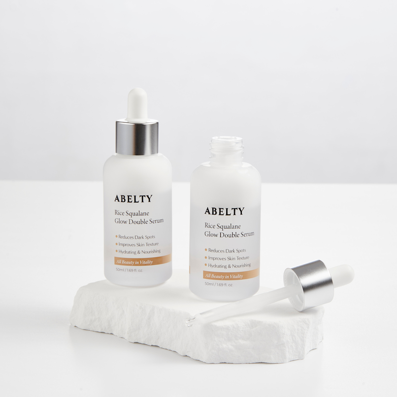 Abelty Rice Squalane Glow Double Serum 50ml – Brillo Iluminador