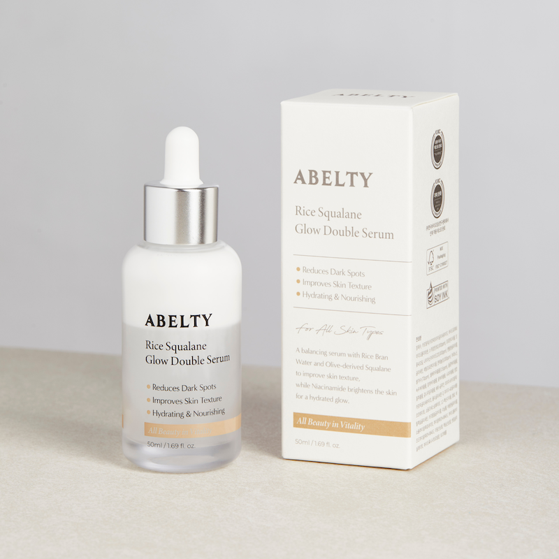 Abelty Rice Squalane Glow Double Serum 50ml – Brillo Iluminador