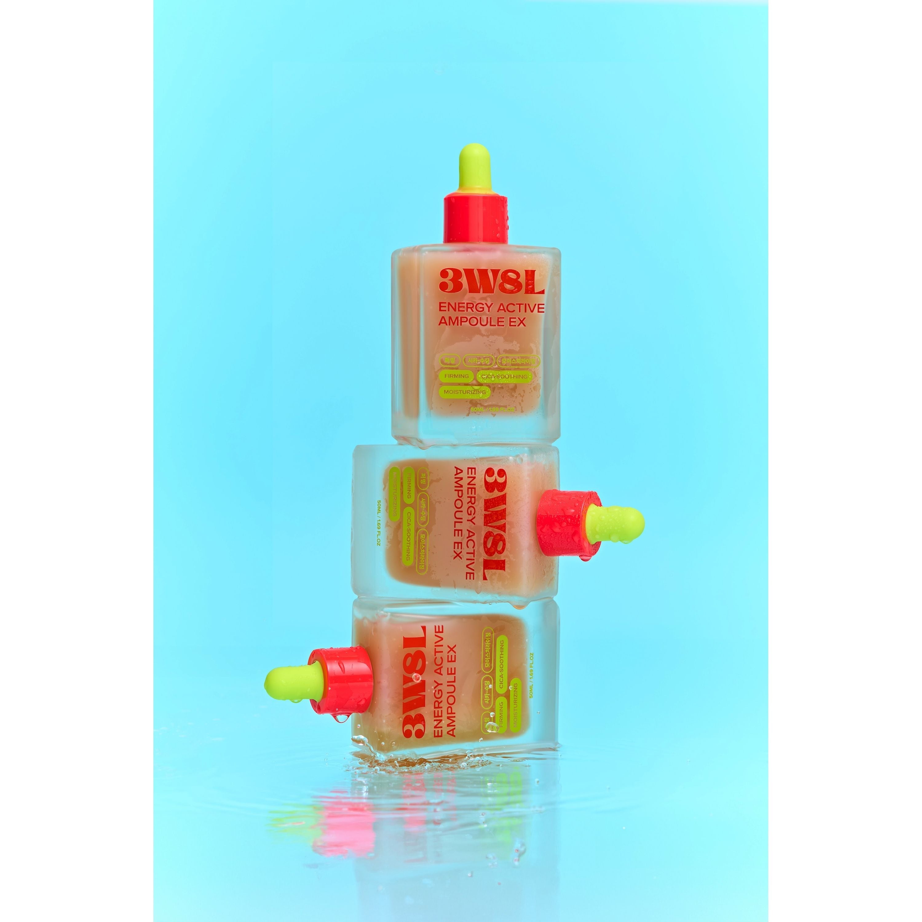 3W8L Energy Active Serum EX 50ml – Hidratación calmante, reafirmante y luminosidad
