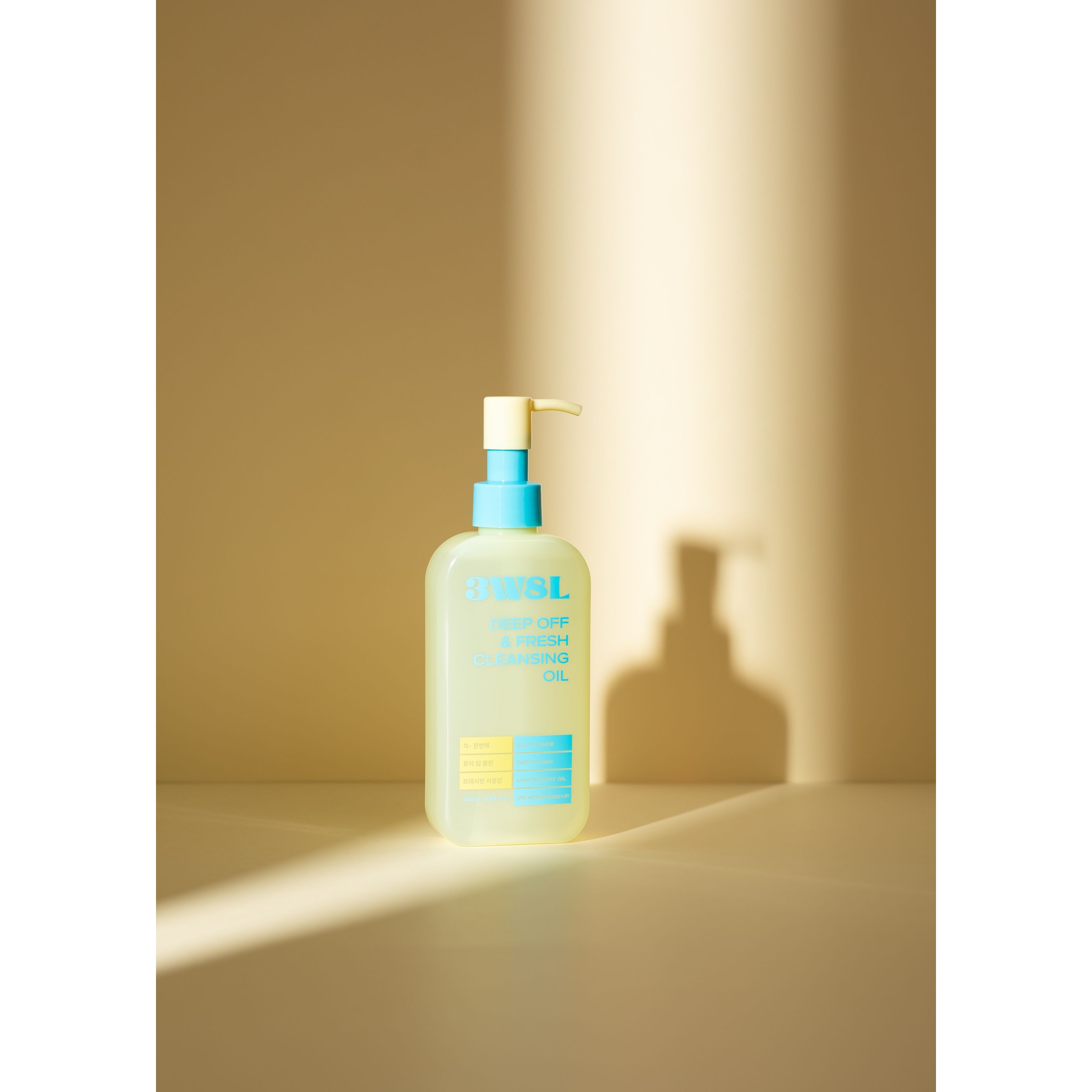 3W8L Aceite Limpiador Profundo 205ml - Eliminación de protector solar Hidratación