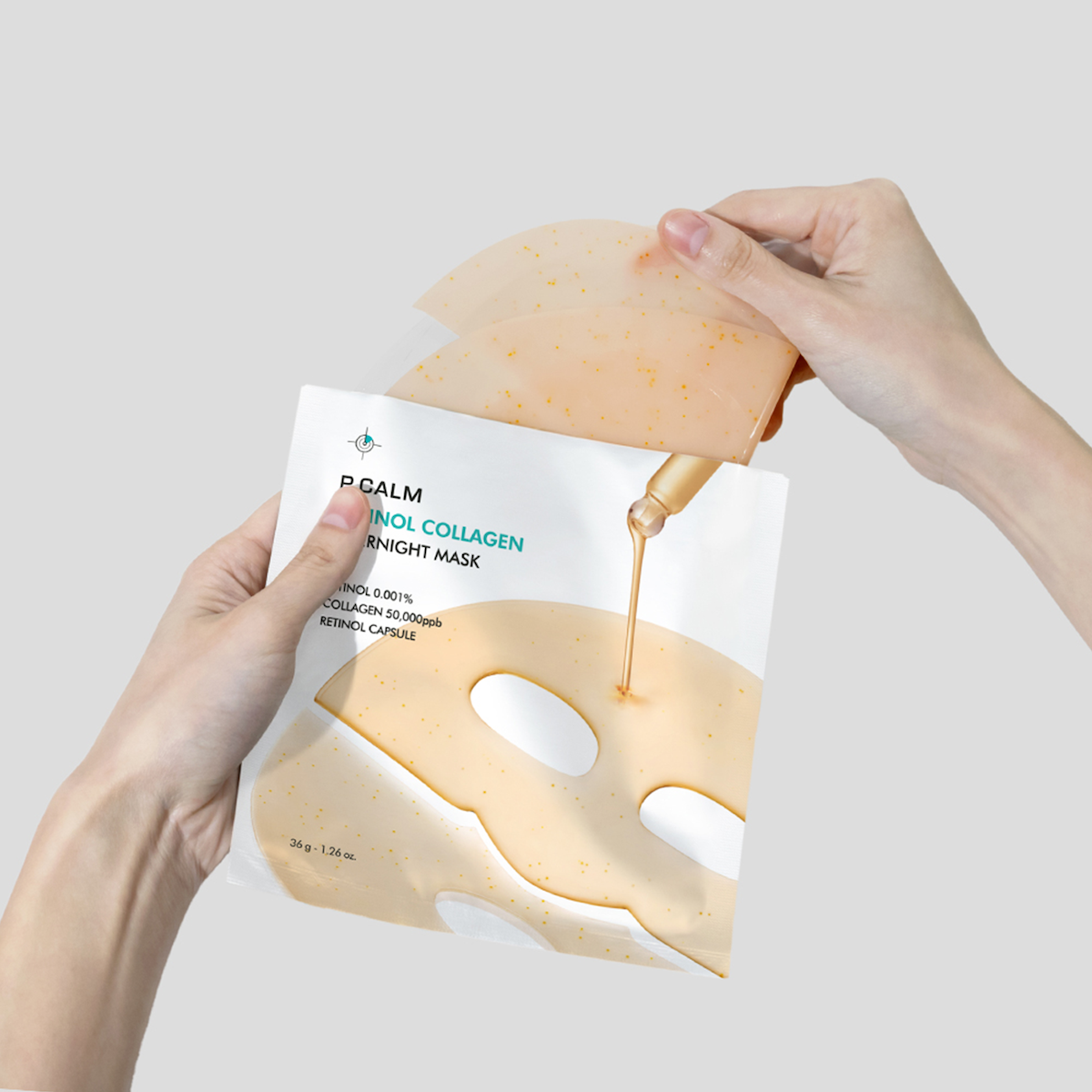 P.CALM Retinol Collagen Mask 4x36g – Pore Refinement Glow