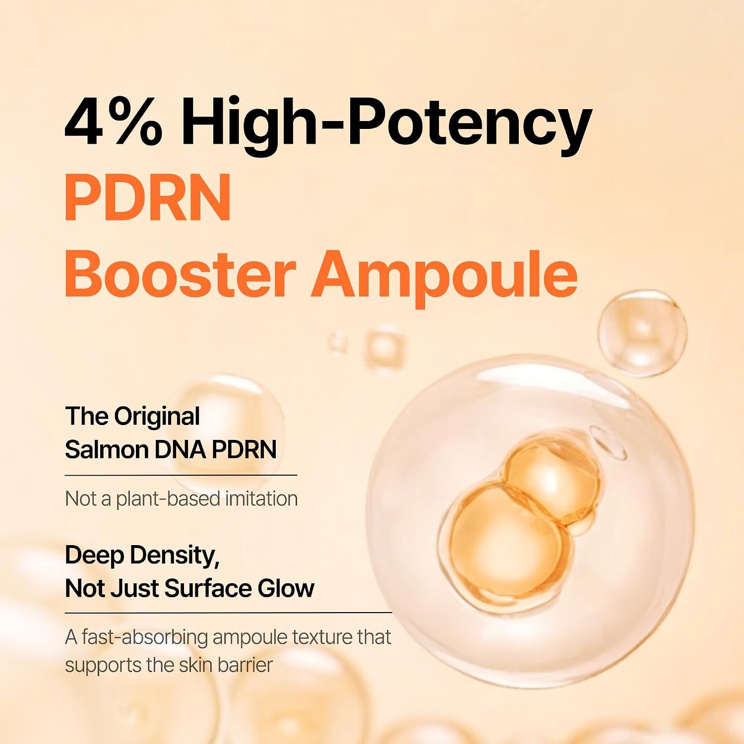 DERMA FACTORY PDRN Serum 4% (40,000 Ppm), Salmon DNA Ampoule with Niacinamide and 1% Panthenol, Hydrating Face Serum for Firmer-Looking, Radiant Skin, Korean Skin Care, 1.01 Fl Oz