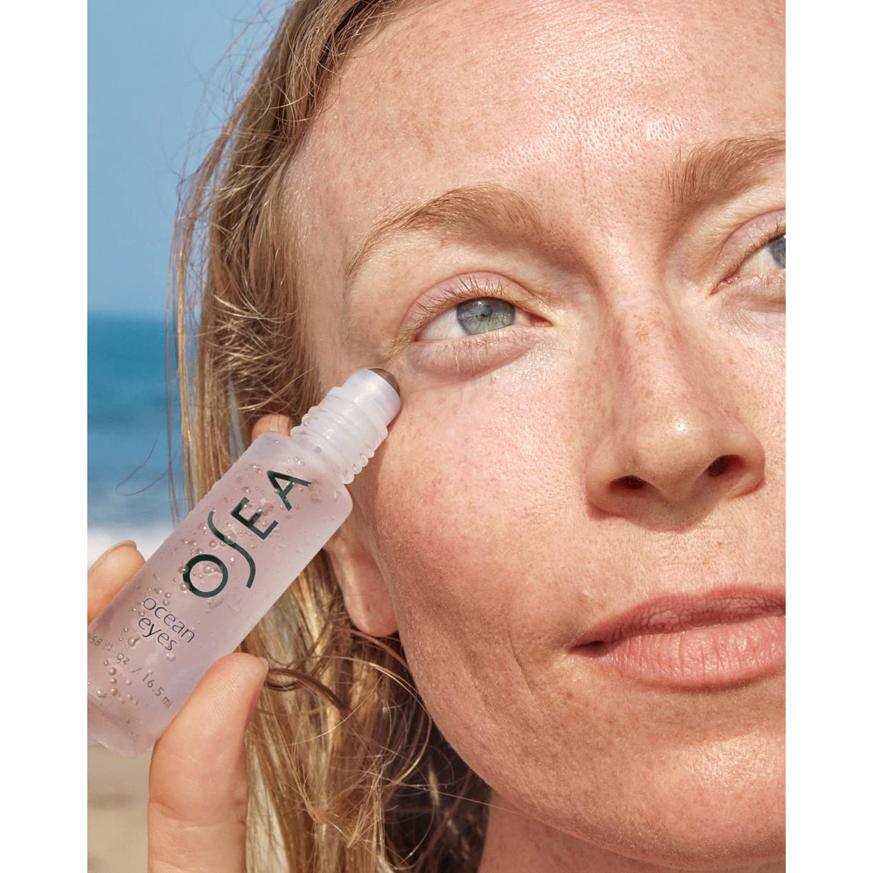 OSEA Ocean Eyes® Age-Defying Eye Serum - for Dark Circles, Puffiness - Cooling Roller Ball Applicator - Hyaluronic Acid, Peptides - Clean Skincare - Vegan & Cruelty-Free Anti-Aging under Eye Treatment