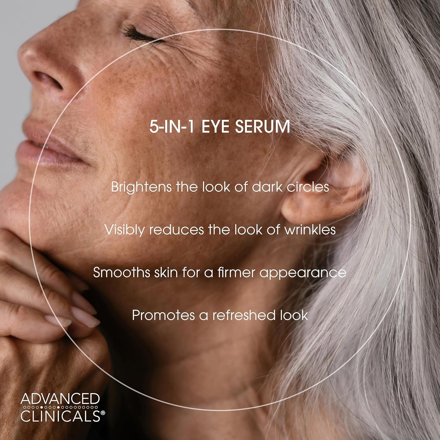 Advanced Clinicals Complete 5-In-1 Eye Serum – 59ml | Targets Dark Circles, Puffiness & Fine Lines
