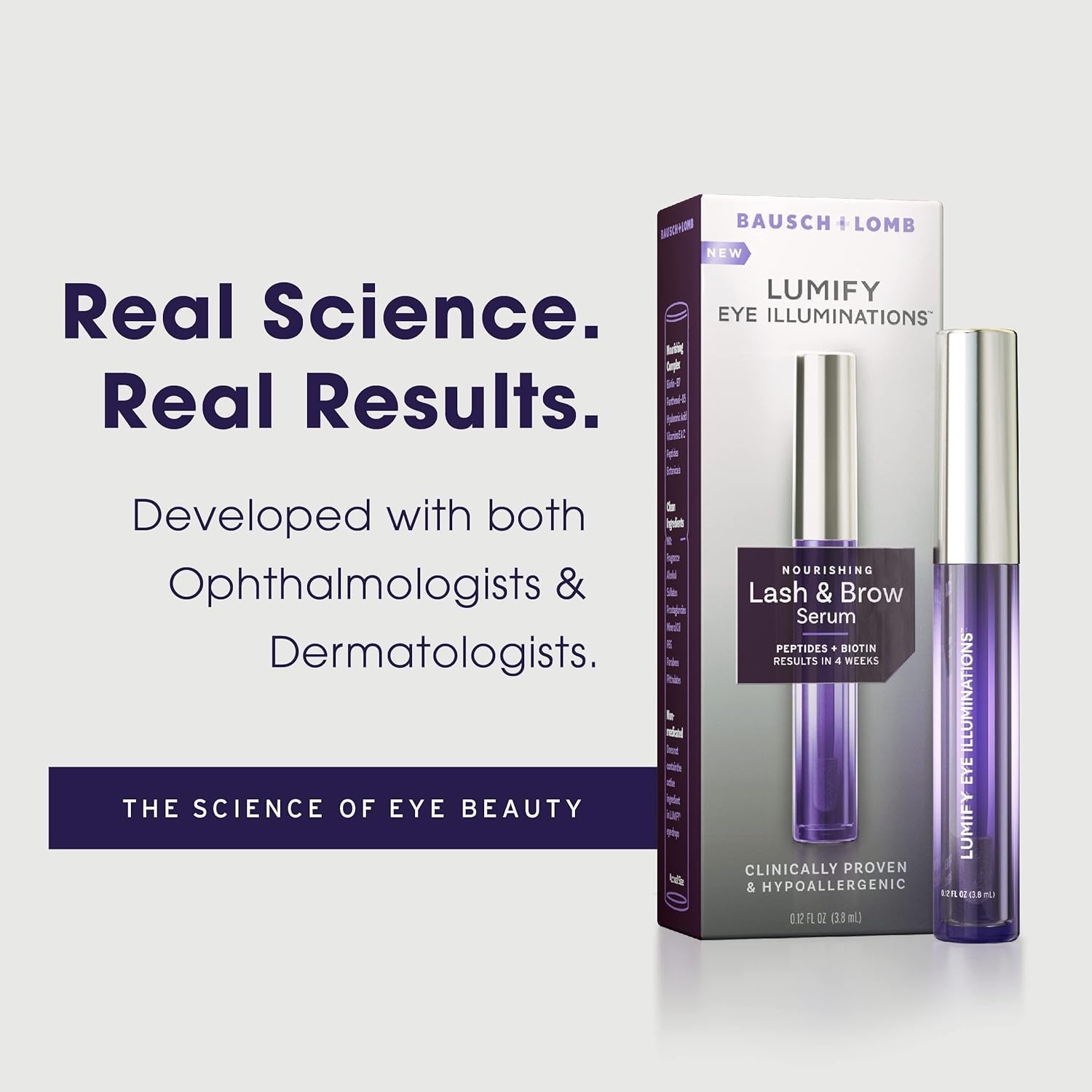 LUMIFY Eye Illuminations Nourishing Lash & Brow Serum – 3.8ml | Fuller-Looking Lashes & Brows in 4 Weeks