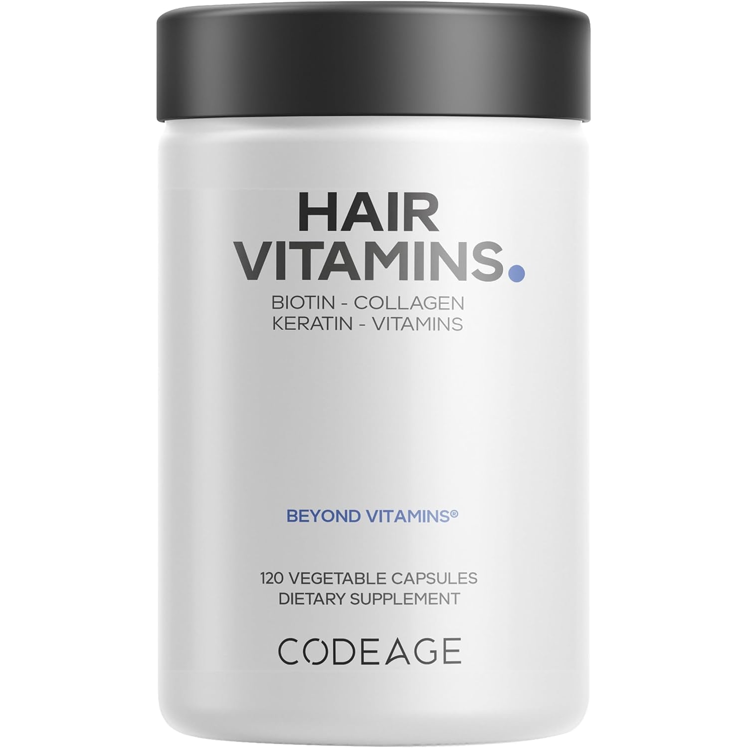 Codeage Hair Vitamins, 120 capsule bottle