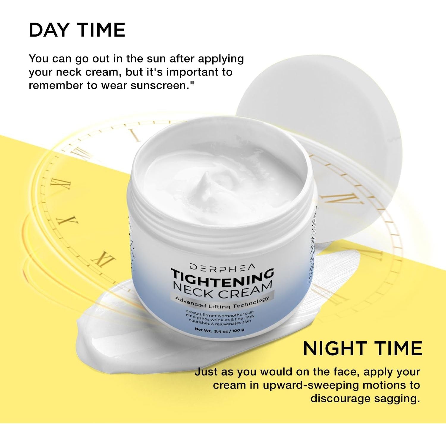 DERPHEA Tightening Neck Cream – 100g | Advanced Lifting & Firming Formula