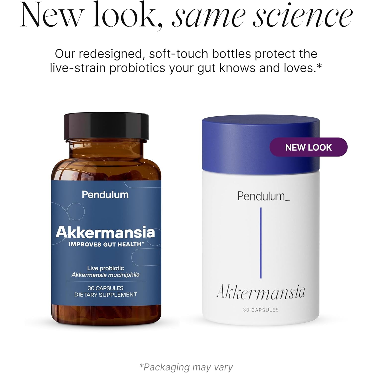 Pendulum Akkermansia Probiotic & Prebiotic Fibre – GLP-1 Support, Gut Health & Metabolic Wellness | Delayed Release | 100M AFU Live Strain | Third-Party Tested | 30 Capsules