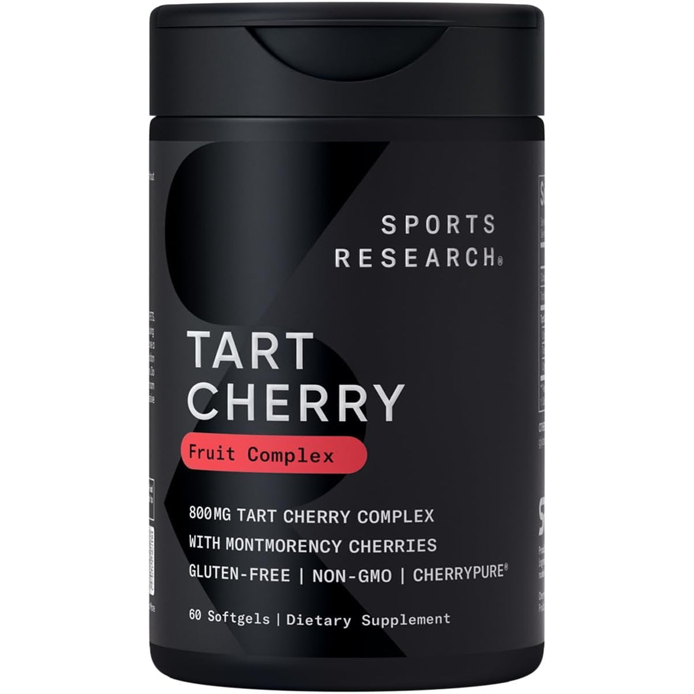 Sports Research Tart Cherry Capsules - Made from Montmorency Tart Cherries - Non-Gmo & Gluten Free - 60 Liquid Softgels