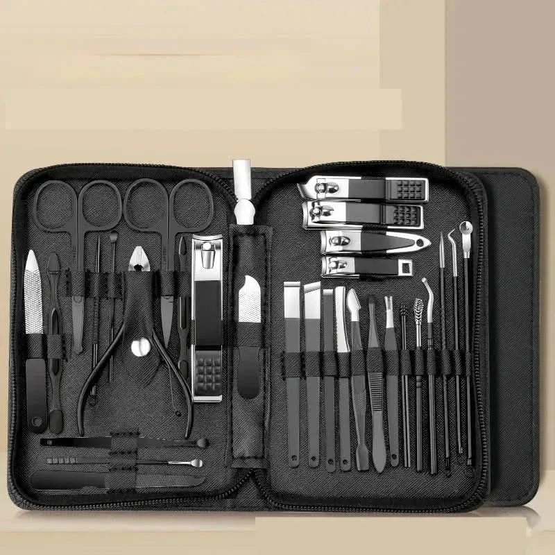 30 - in - 1 Nail Care Set – Professional Stainless Steel Manicure & Pedicure Kit for Healthy, Beautiful Nails - Glam Global UKGlam Global UK