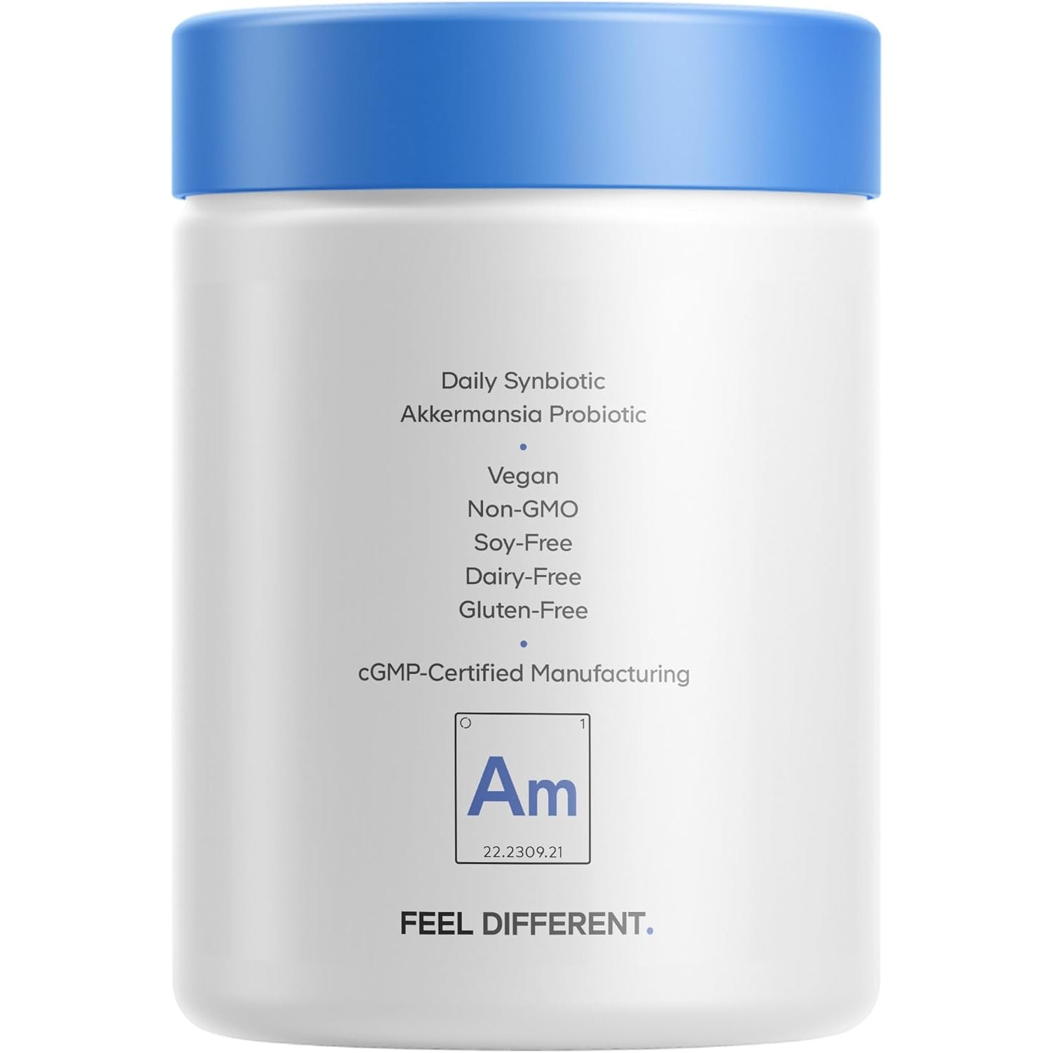 Codeage Akkermansia Muciniphila Probiotic & Prebiotic – 3 Month Supply | Chicory Inulin Synbiotic | Gut Health & Microbiome Support | 100M AFU | Gluten Free | 90 Capsules