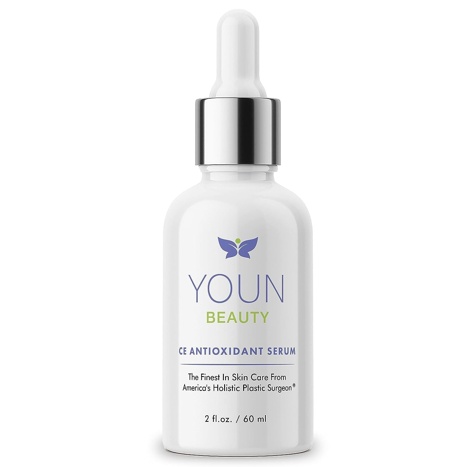 YOUN Beauty CE Antioxidant Serum – 60ml | Brightening Vitamin C & E Serum with Hyaluronic Acid for Radiant, Youthful Skin