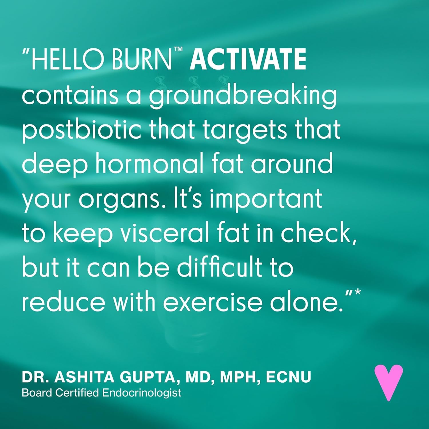 Love Wellness Hello Burn Activate – HT BPL1 Postbiotic for Metabolic Wellness, Longevity & Healthy Body Composition | 30 Count