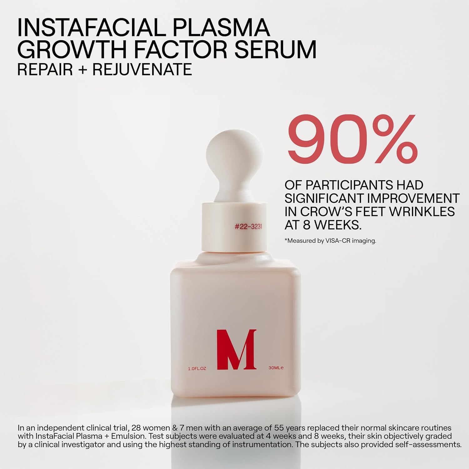 Dr. Diamond's Metacine InstaFacial Plasma Serum – Bio-Identical Growth Factor & PRP-Inspired Formula | Hyaluronic Acid & Peptides | Fine Lines & Wrinkle Repair | 30ml