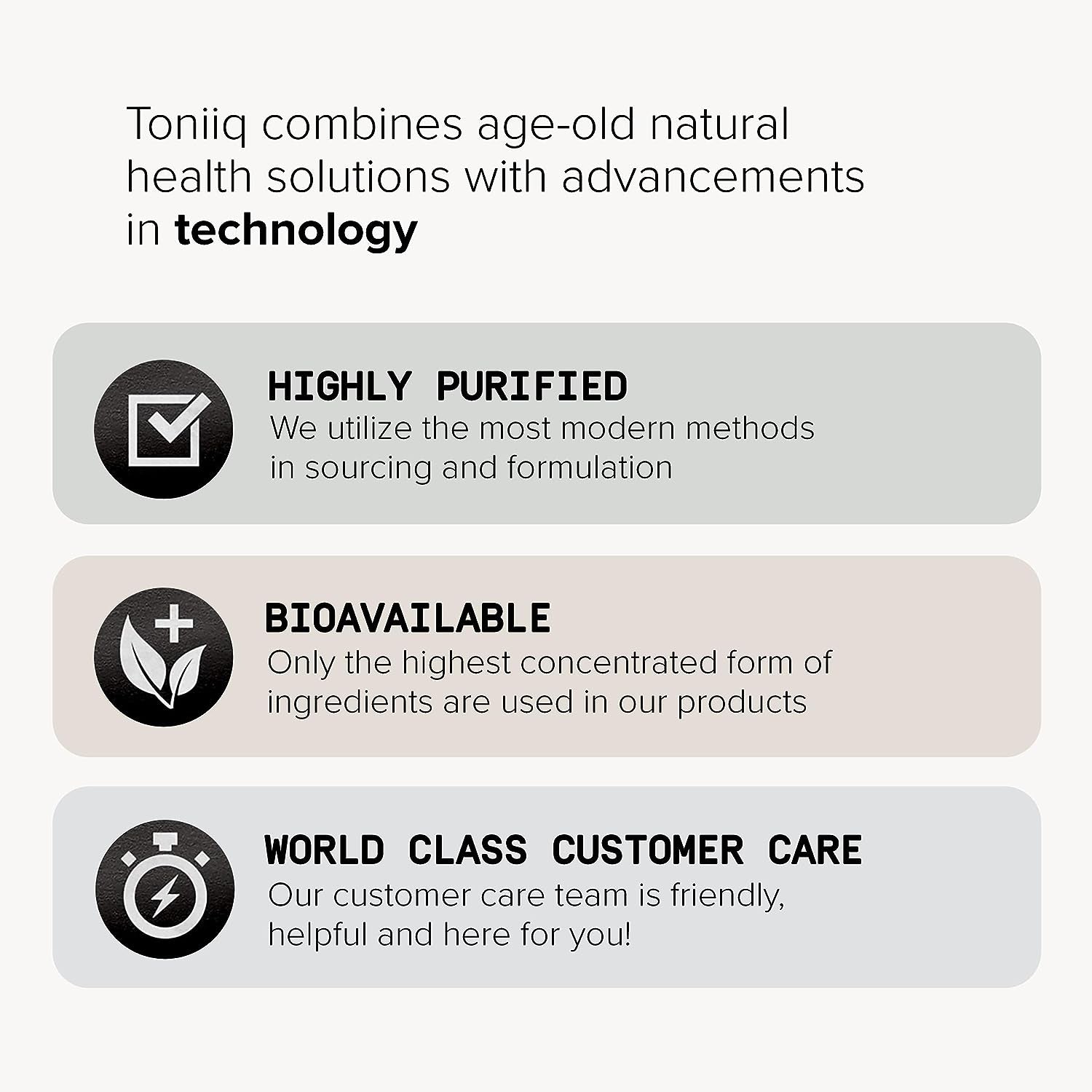 Toniiq 500Mg Resveratrol Blend - Ultra High Purity and 3Rd Party Tested - with MCT Oil for Added Bioavailability - Optimal NAD Supplement
