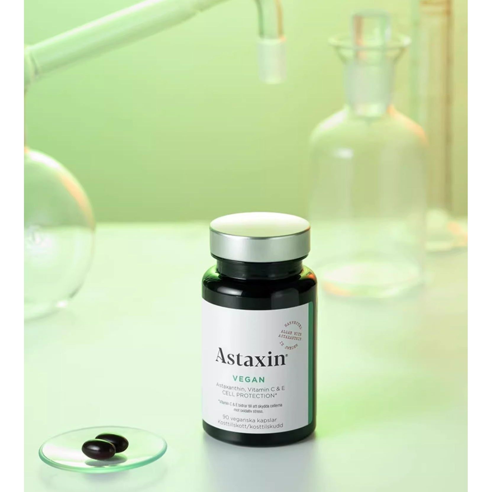 ASTAXIN Vagen Astaxanthin, Vitamin C & E – 90 Capsules | Advanced Antioxidant & Cell Protection Supplement