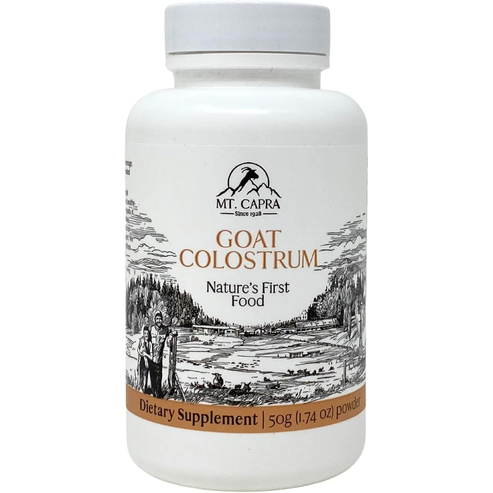 Mt. Capra Grass-Fed Goat Colostrum Powder – 17 Servings | High in Immunoglobulins | Immune System, Gut Health & Athletic Performance Support