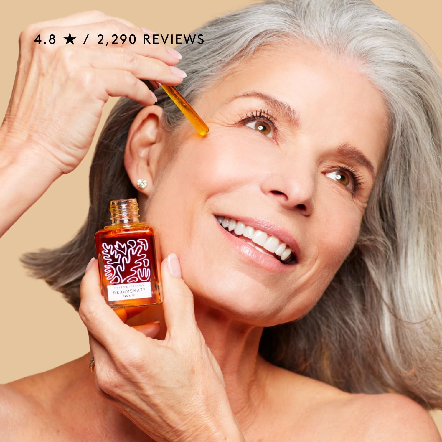 Naked & Thriving Rejuvenate Restorative Face Oil – 35ml | Anti-Wrinkle Hydration & Golden-Hour Glow