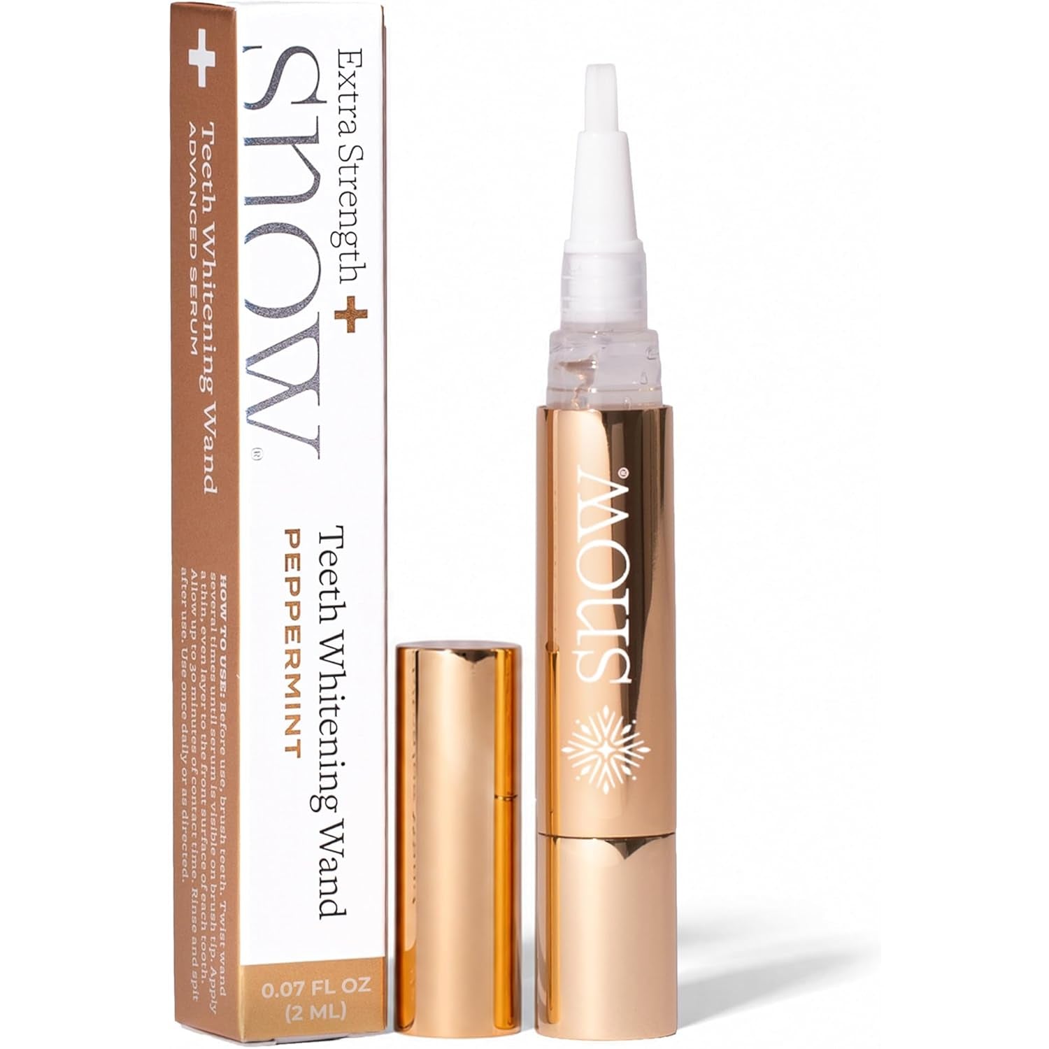 SNOW Extra Strength Teeth Whitening Wand Helps Remove Coffee and Tea Stains - 2ml