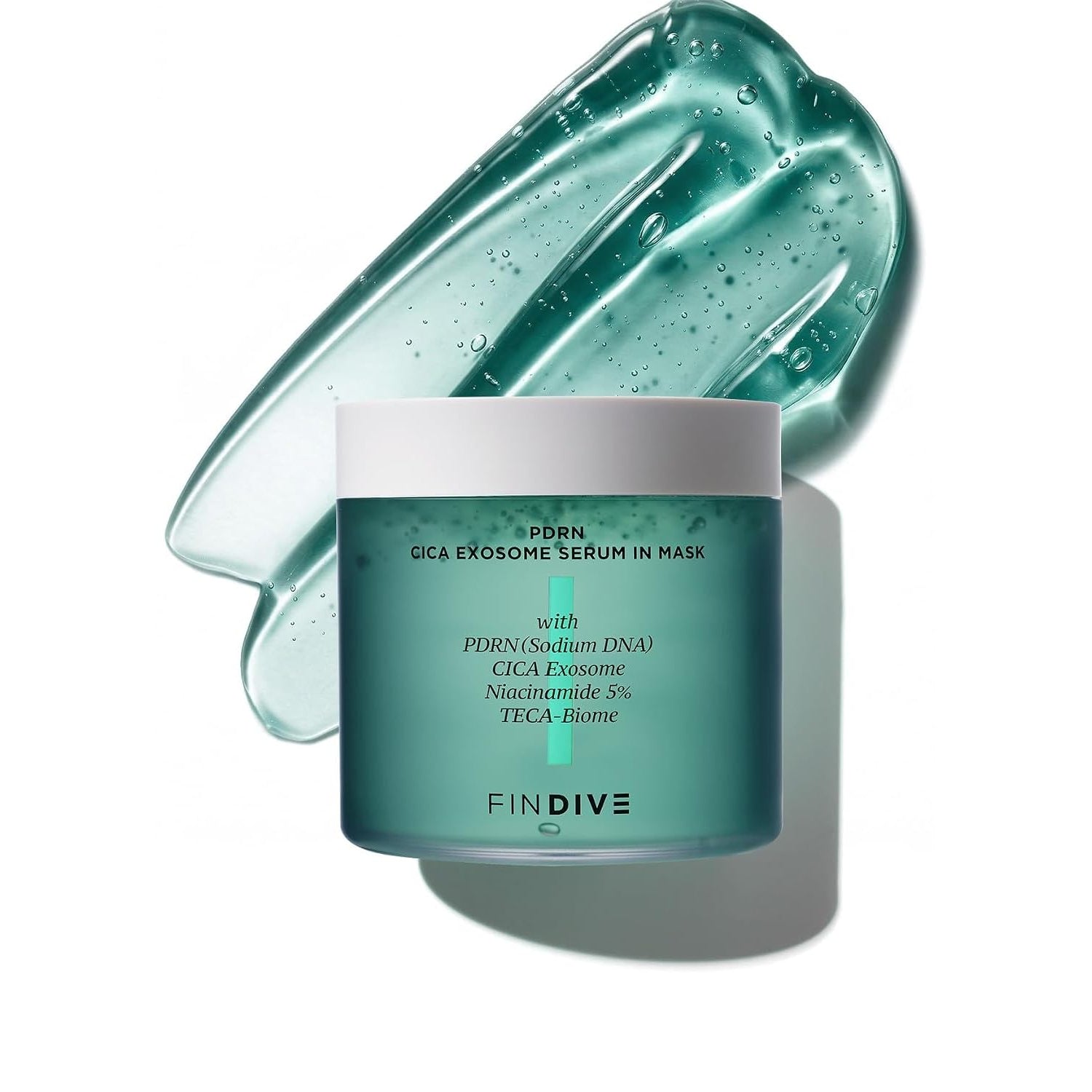 FINDIVE OFFICIAL PDRN CICA Exosome Serum in Mask, PDRN (Sodium DNA) 5,000Ppm, Cica Exosome 1,000Ppm, Marin Collagen, Soothes, Regenerates Skin, Korean Skincare 6.76Fl.Oz