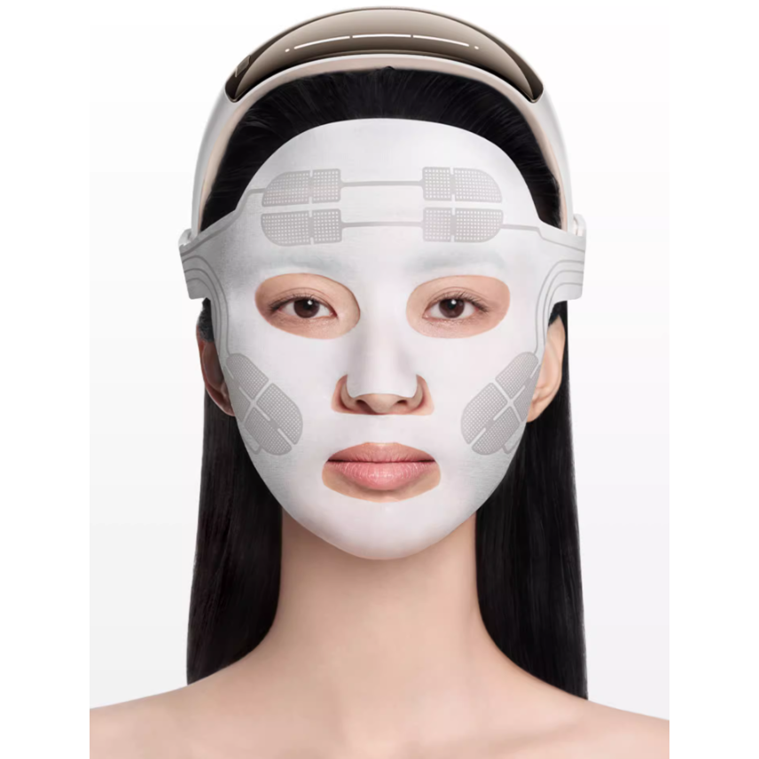 Dispositivo de belleza lifting FLOSSOM Flower Skin Pilot – Nanoconductor | Restablecimiento muscular Apple | Ajuste facial 360° | Diadema inteligente