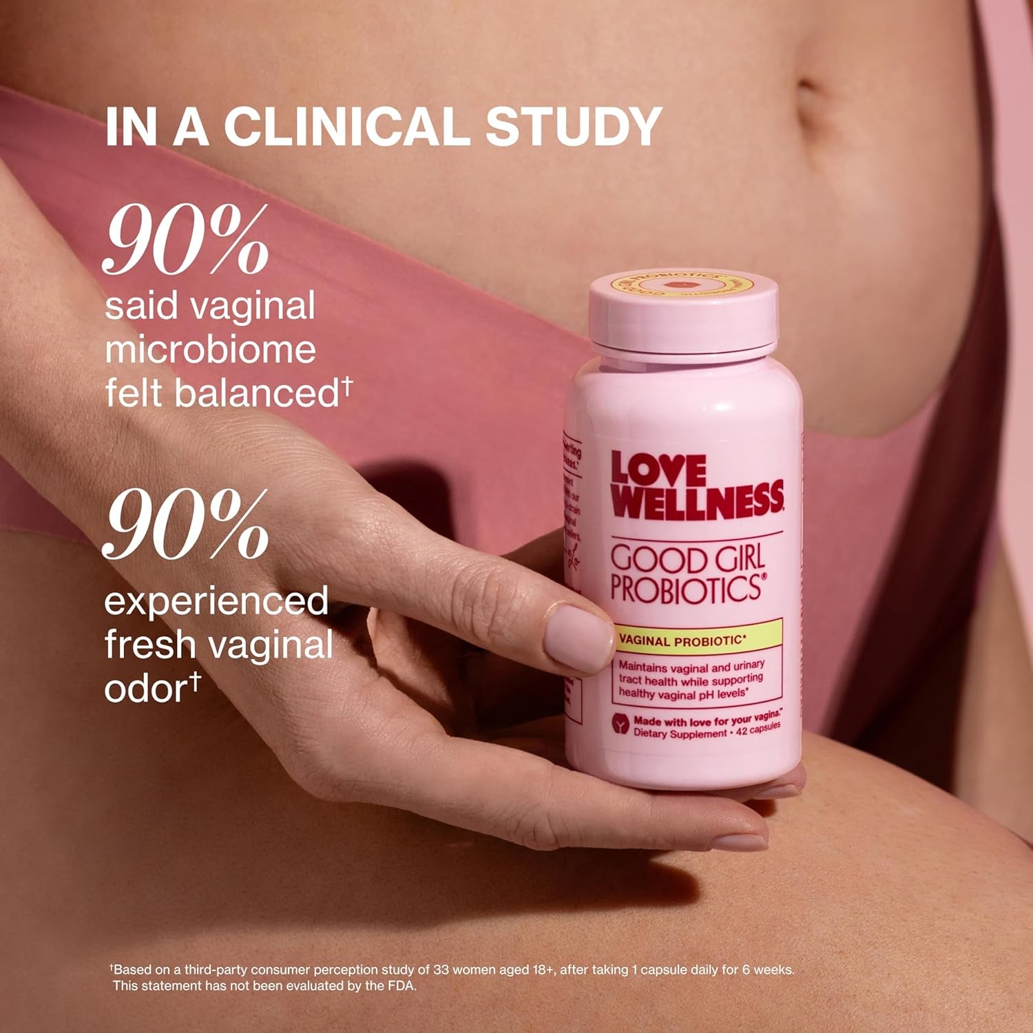 Love Wellness Good Girl Probiotics – 9-Strain Women's Probiotic for pH Balance, UTI, Yeast & Immune Support | 42-Day Supply