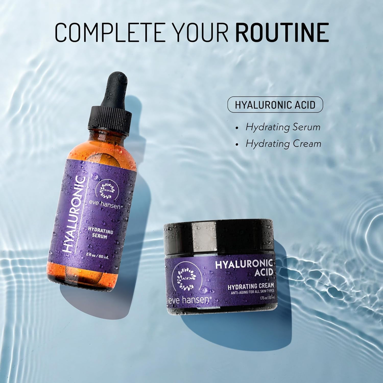 Eve Hansen Hyaluronic Hydrating Serum – 60ml | Intense Moisture Boost & Skin Plumping Formula