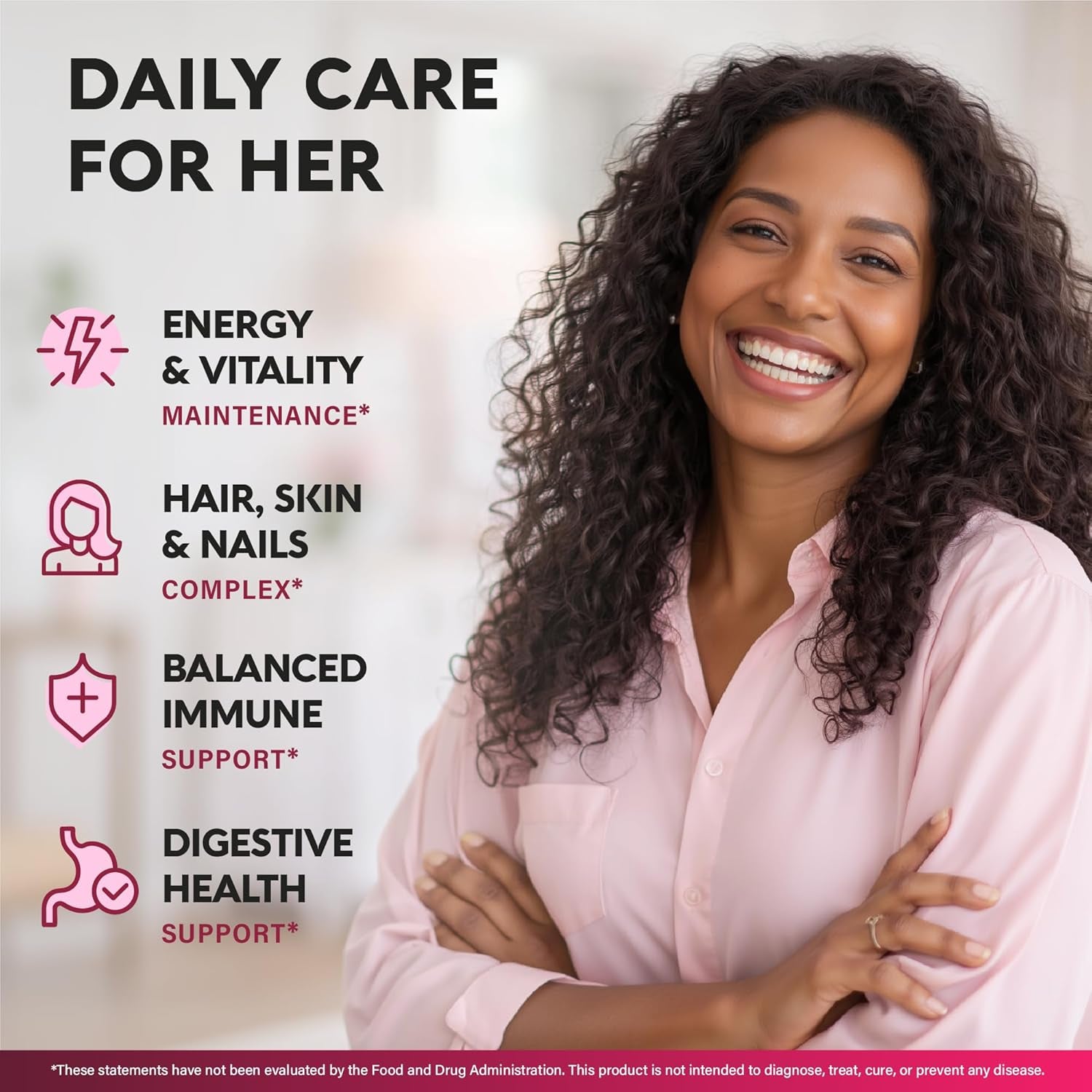 NUTRAHARMONY Women's Daily Multivitamin — 90 Capsules | B-Complex, Metabolism & Energy Support | Bioavailable Formula | Vegan