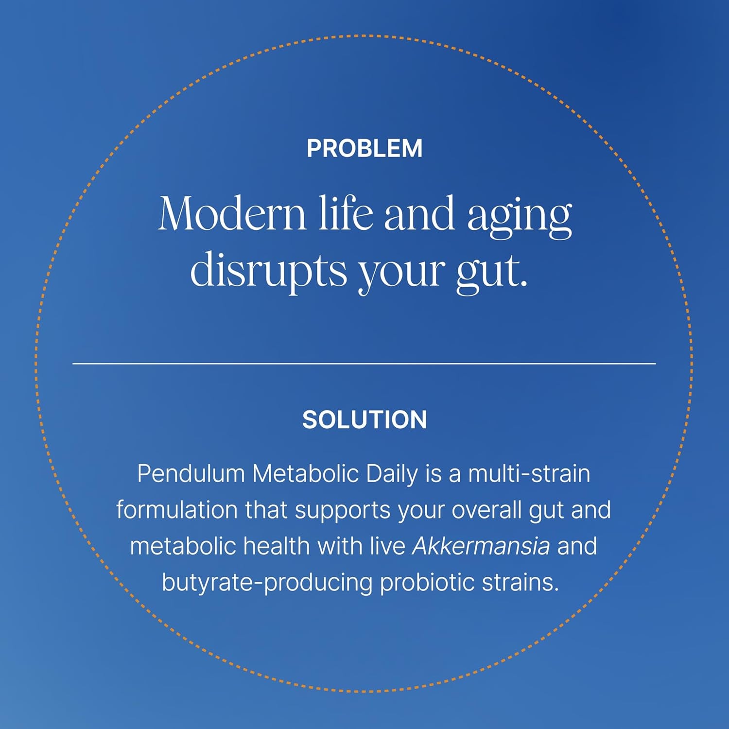 Pendulum Metabolic Daily - Multi-Strain Probiotic with Akkermansia Muciniphila to Support Metabolism and Sustain Energy Levels - for Women and Men - 30 Capsules (1 Pack)