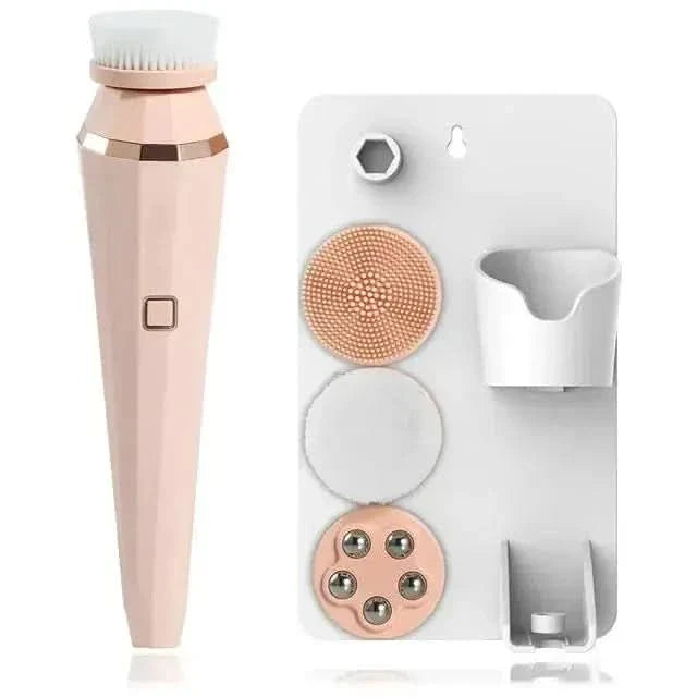 4 - in - 1 Facial Cleansing Brush: Cleanse, Exfoliate & Revitalize Your Skin - Glam Global UKGlam Global UK
